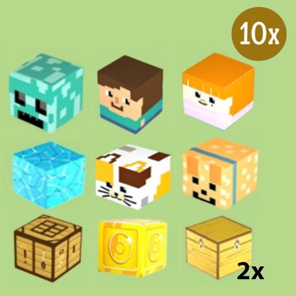 10x doplnkových magnetických kociek pre CRAFTBLOCK CBLOCK