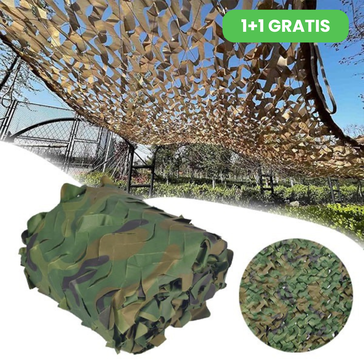 Maskovacia sieť 2 × 3 m FORESTHIDE 1+1 GRATIS