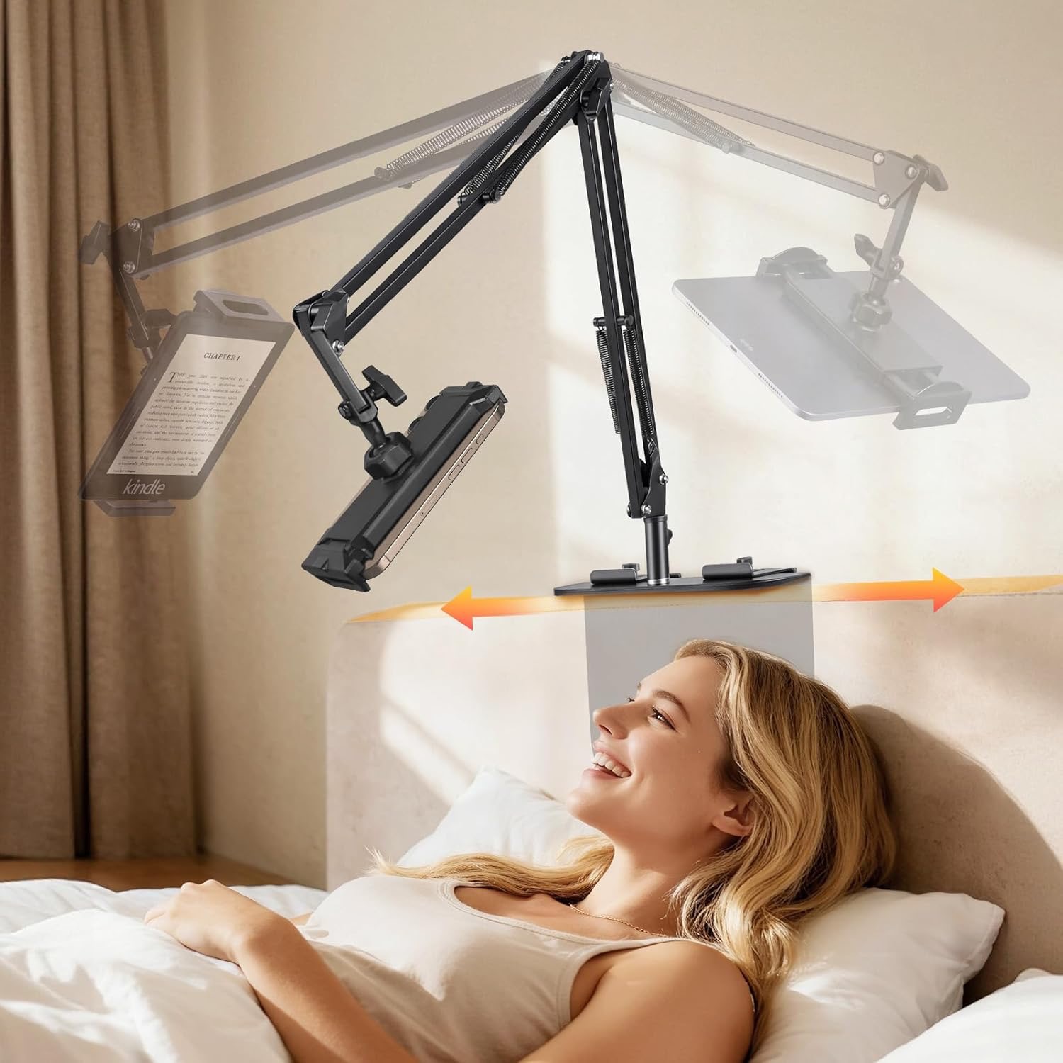 Nastaviteľný držiak telefónu na posteľ BEDMOUNT