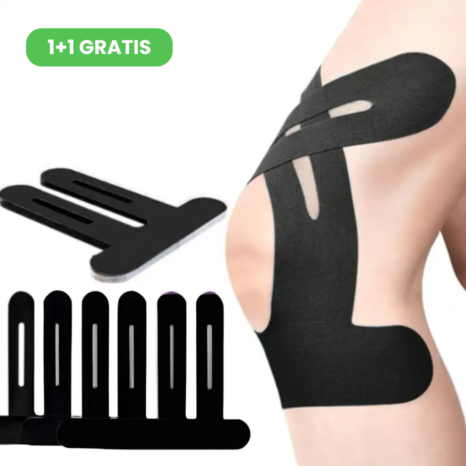Kinezio tejp na koleno (10 ks) KINOTAPE 1+1 GRATIS
